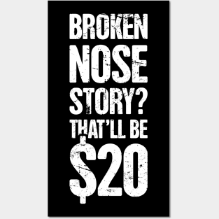 Funny Broken Nose Get Well Soon Gift Posters and Art